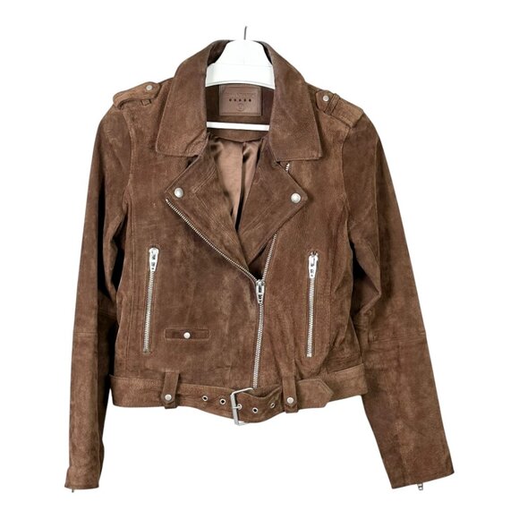 Blank NYC Brown Suede Moto Jacket - Picture 2 of 12